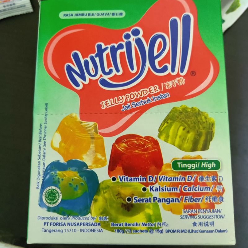 

NUTRIJEL NUTRIJELL AGAR AGAR RASA JAMBU GUAVA 15 GR - 1 SACHET