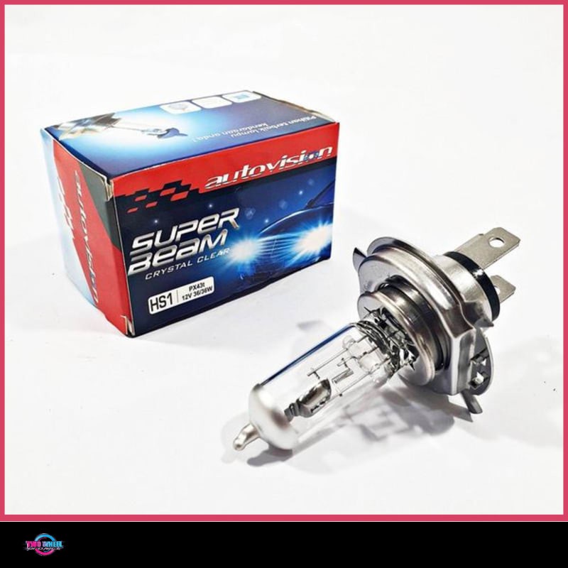 Bohlam Lampu Depan HS1 H4 Kaki 3 Vixion CBR Ninja Scoopy Motor Putih  MOTOR