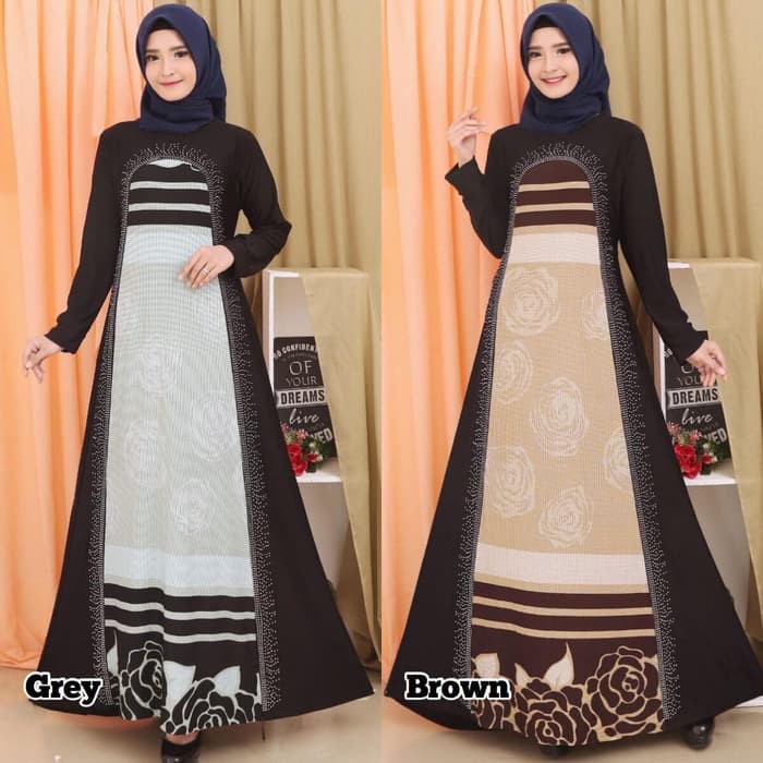 Model Baju Gamis Jersey Terbaru