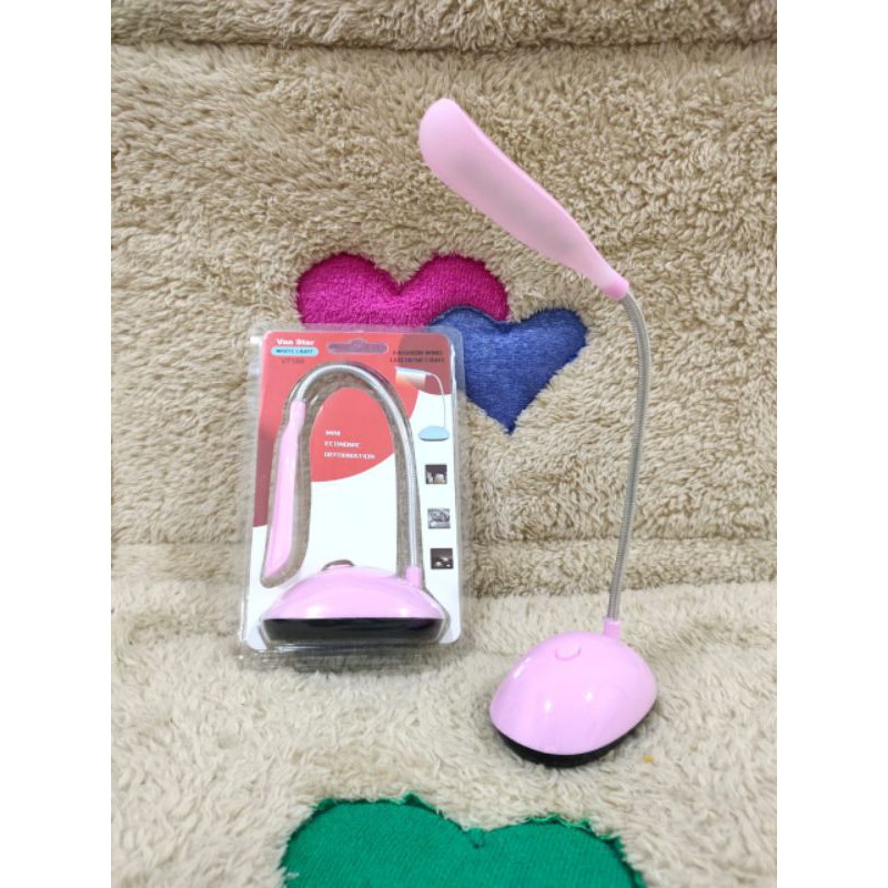 V-7188 Lampu Belajar / Lampu Meja Belajar On Of / Lampu Belajar LED ⭐ Supergiant ⭐-Pink