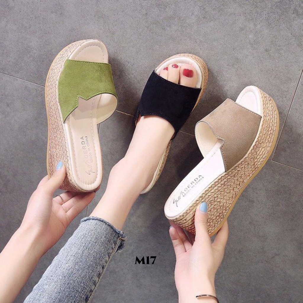 PRF RESTOCK WEDGES SANDAL FASHION M17 .