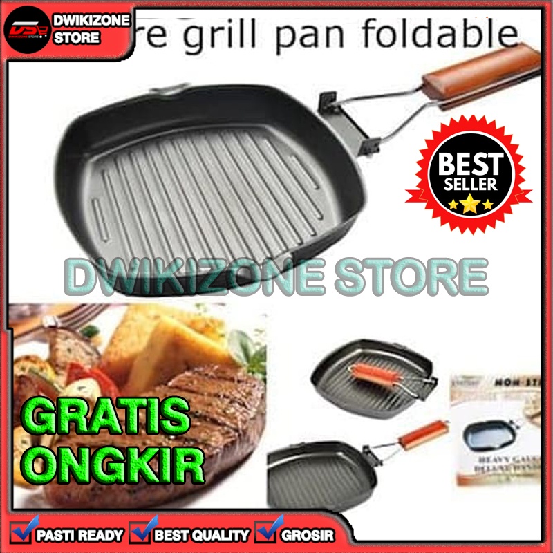 [100% ORIGINAL] GRILL PAN 20 CM PEMANGGANG PANGGANGAN PANGGANG PANCI TEFLON DAGING BBQ BARBEQUE