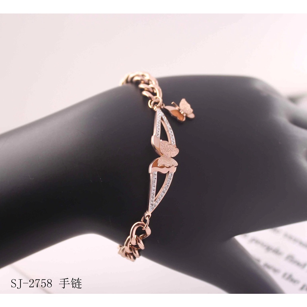 Gelang Titanium Permata Perhiasan Fashion 2758