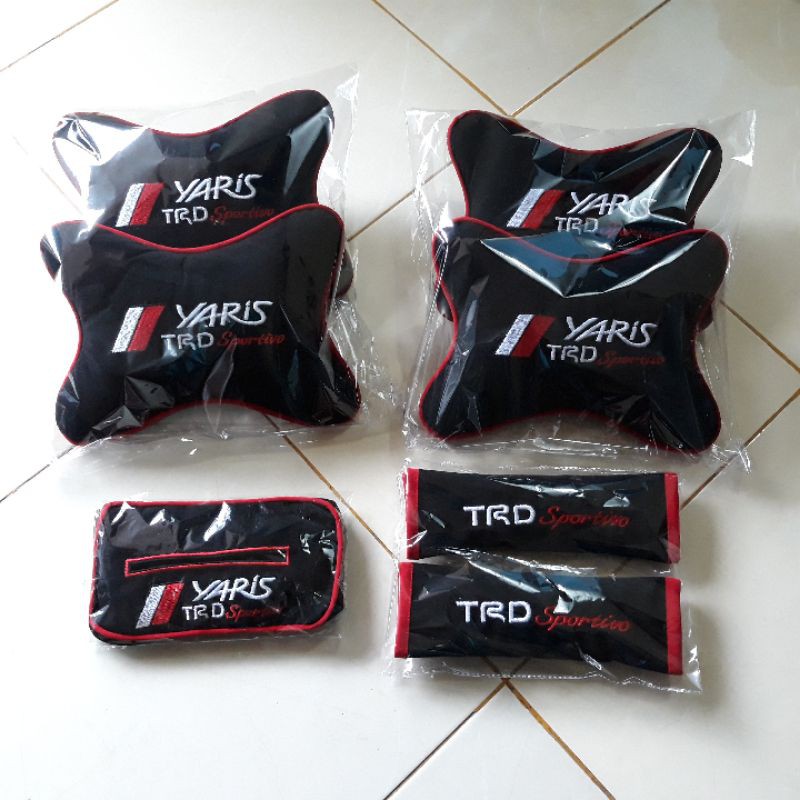bantal mobil toyota yaris trd sportivo bantal aksesoris interior mobil yaris