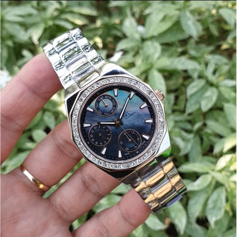 JAM TANGAN BONIA WANITA 10438 SILVER ORI BM