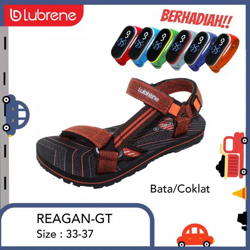 (CUCI GUDANG)LUBRENE REAGAN Size 32-37 / Sandal Tanggung / Sandal Casual