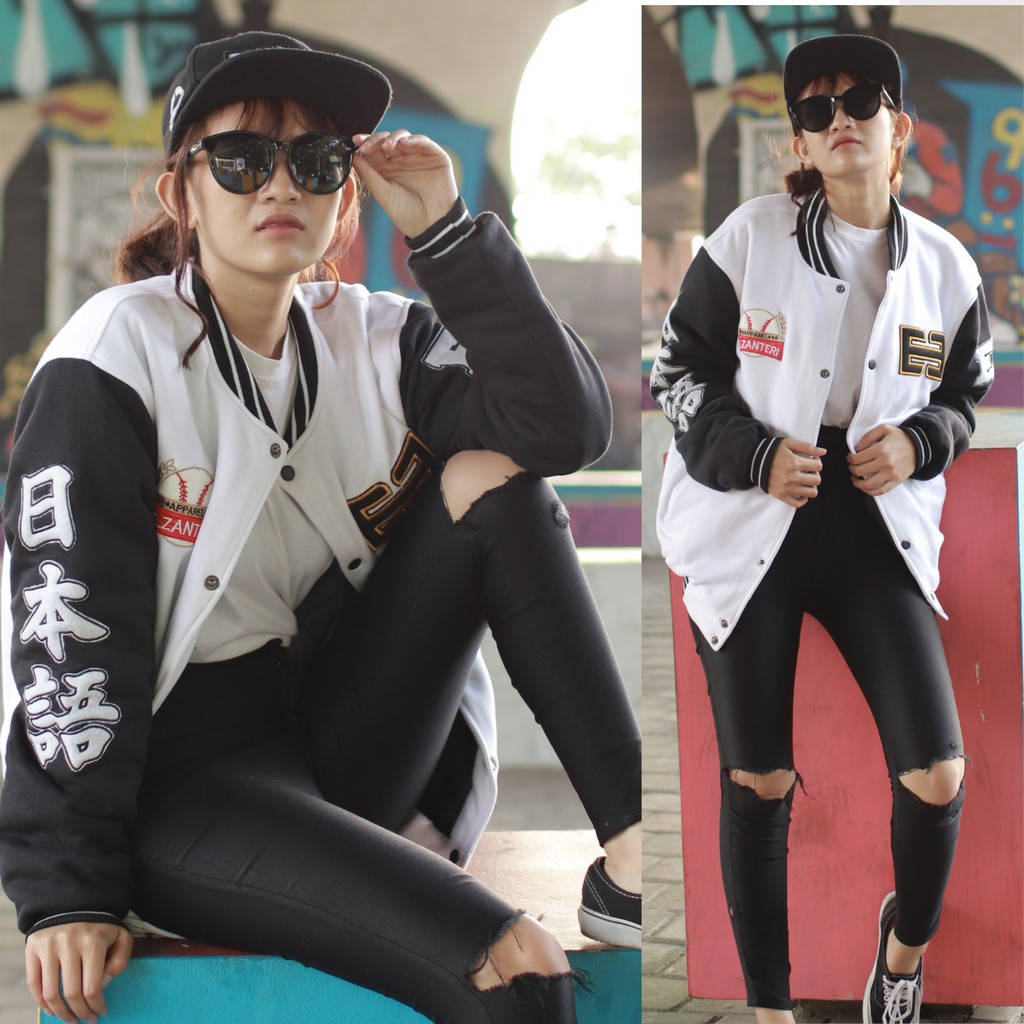 Jaket Wanita Varsity Elzanteri full bordir