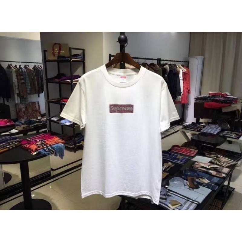 Supreme Box Logo Tee - Putih