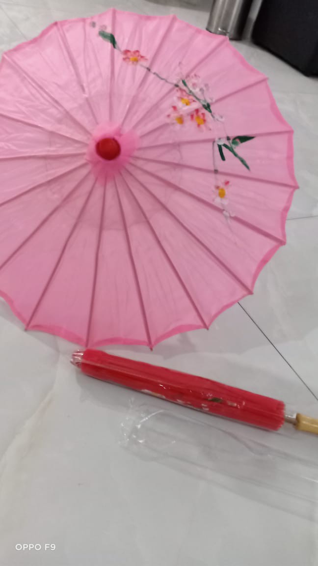 Payung Dekorasi / Payung Hias / Payung Tari Kecil Bahan Kain Diameter 58cm