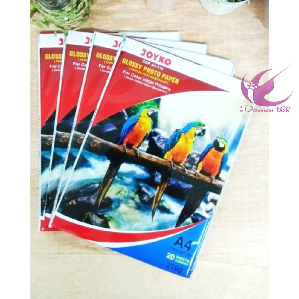 

Joyko Glossy Photo paper Kertas foto glossy A4 210gsm