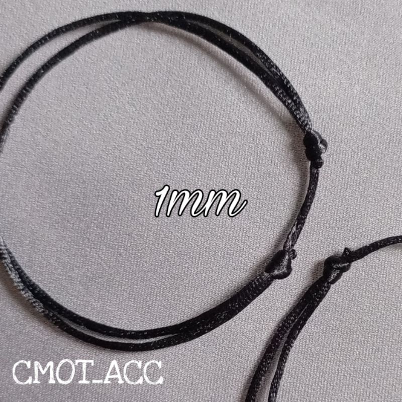 GELANG POLOS TALI SATIN 1mm/2mm