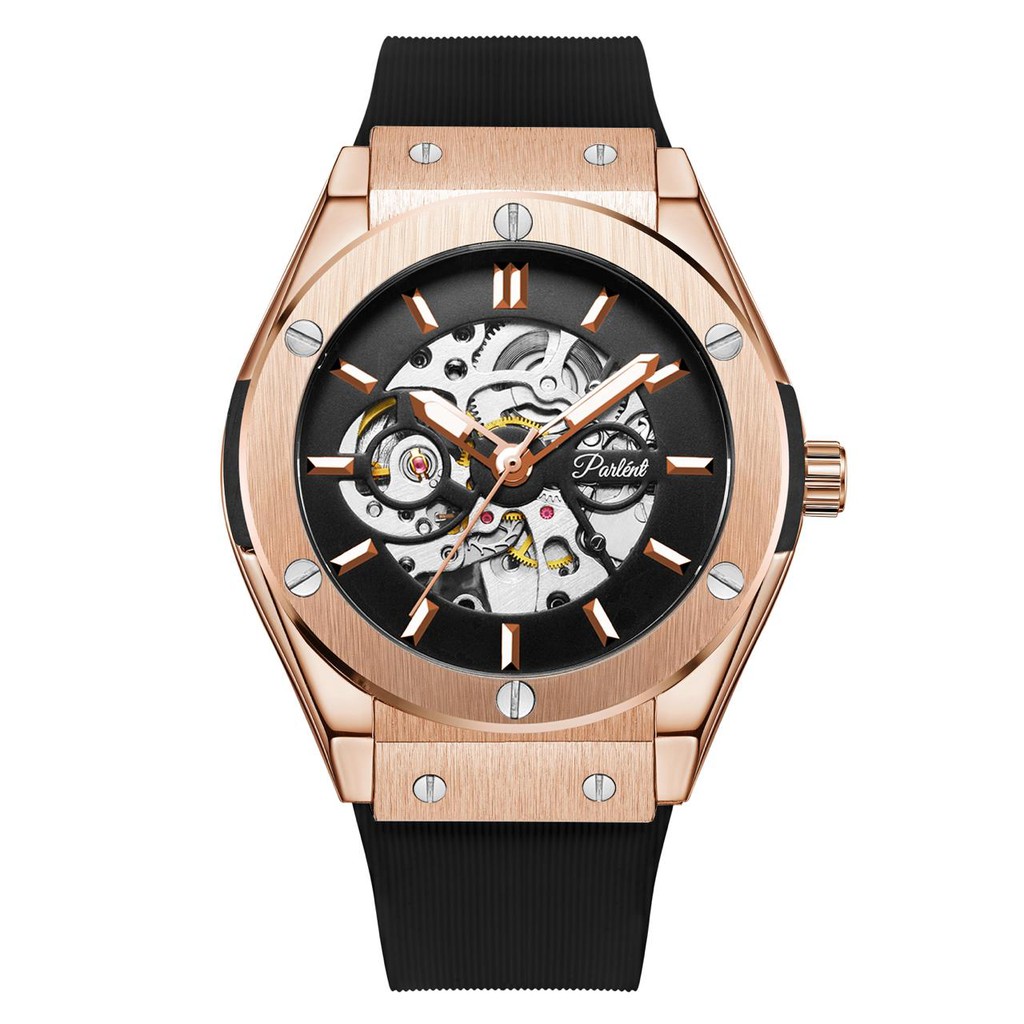 Jam Tangan Pria GENEVA Parlent Automatic Watch ORIGINAL 100%