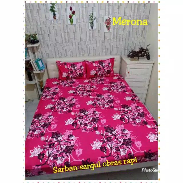 Seprei Motif Bunga Uk 120,160,180,200