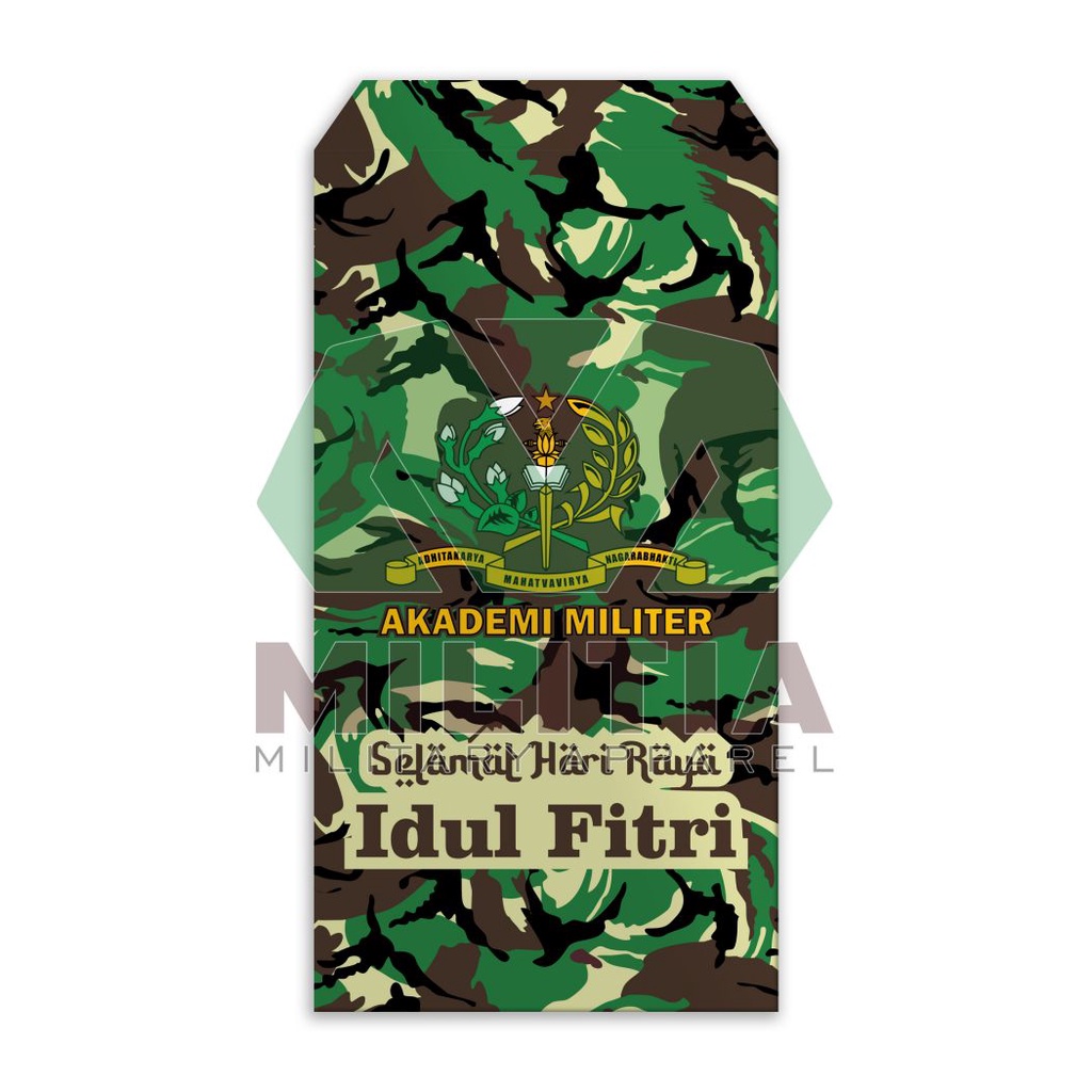 

Amplop Angpao Akademi Militer AKMIL - Loreng LEBARAN IDUL FITRI