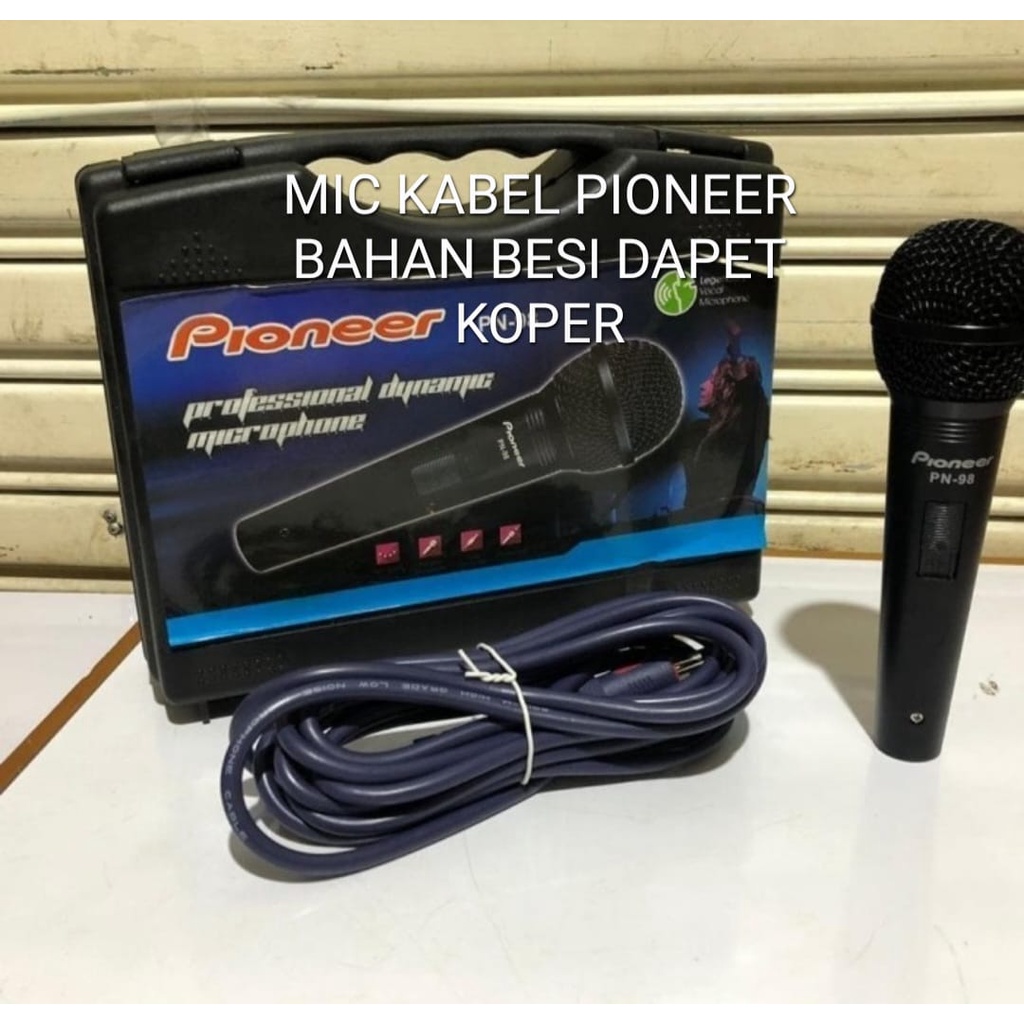 G615  PIONNER MIC KABEL TERBUAT BAHAN BESI KARAOKE LEGENDARY DYNAMIC MICROPHONE CARDIOID MIKROPHONE MEETING METING CABLE VOKAL ARTIS VOCAL AUDIO SOUND SISTEM PROFESIONAL PRO PENGERAS SUARA JERNIH DAN SENSITIF COCOK BUAT SEGALA ACARA PAKAI BOX TERJANGKAU