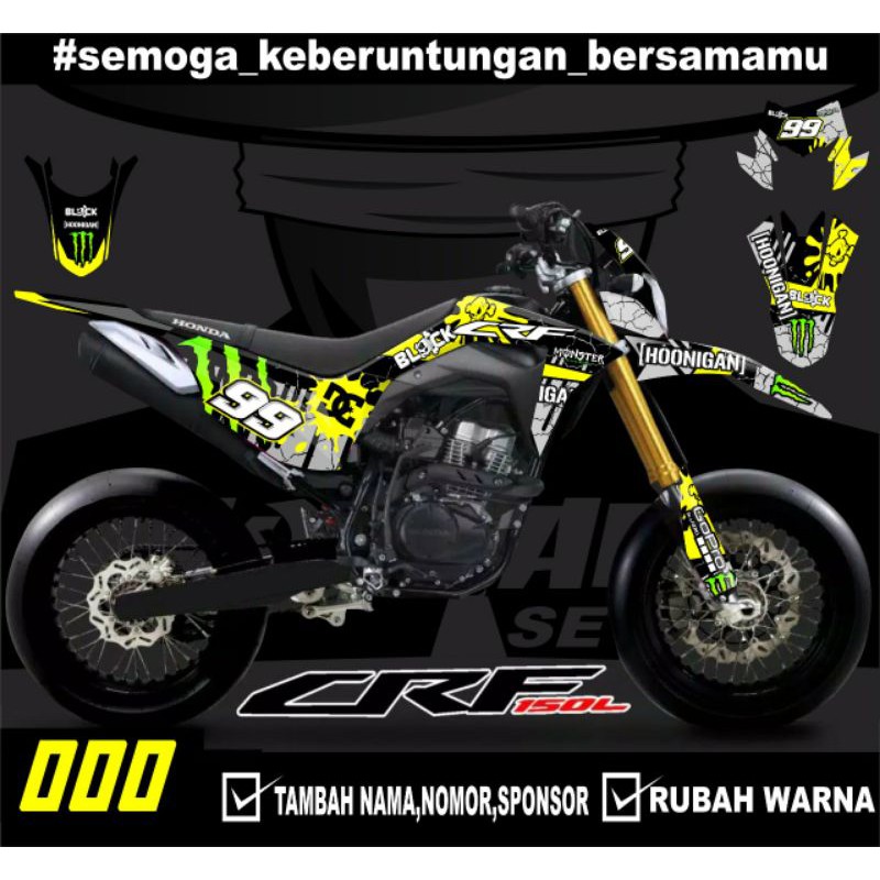 Sticker setiker stiker decal CRF 150 L- Fullbody-Dekal stiker CRF 150 L Trail Supermoto minimalis