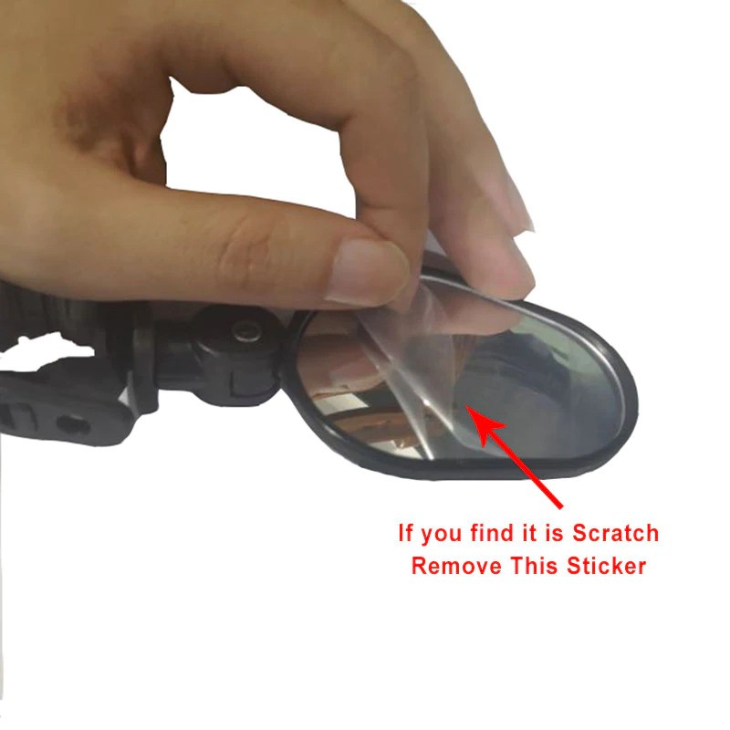 Spion Sepeda OVAL Besar 7cm 360 Rotation Rearview Adjustable 1pcs