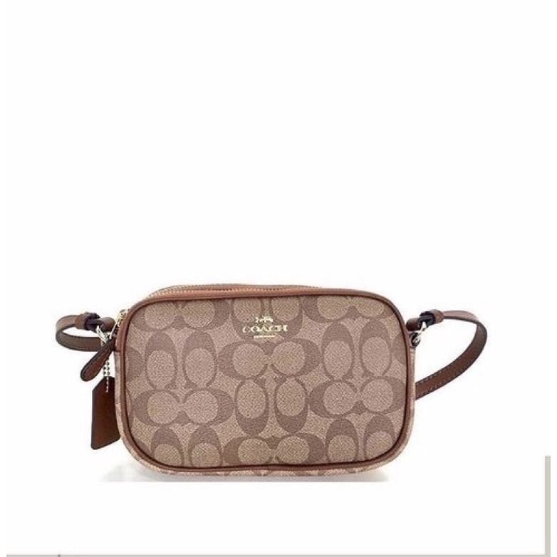 Coach Crossbody Pouch In Signature
