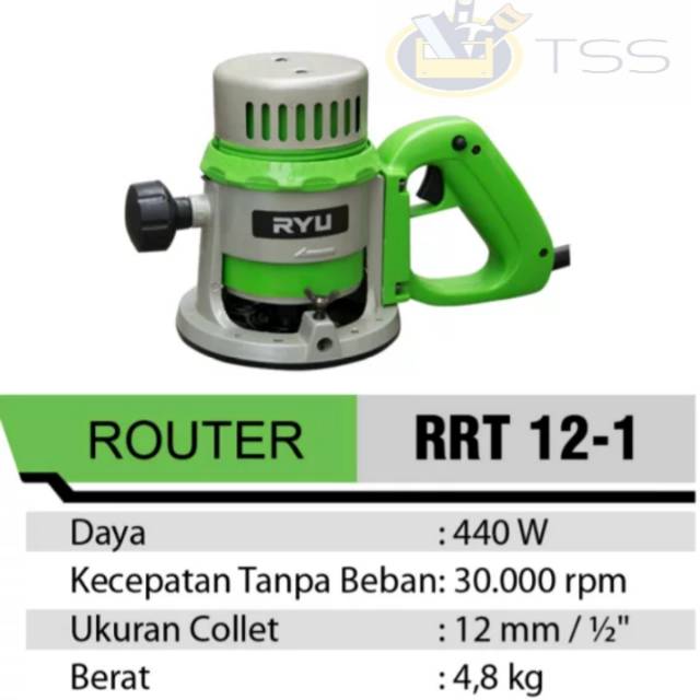 RYU Mesin Router Ryu 12mm RRT 12-1/  Ryu Mesin Profil Kayu