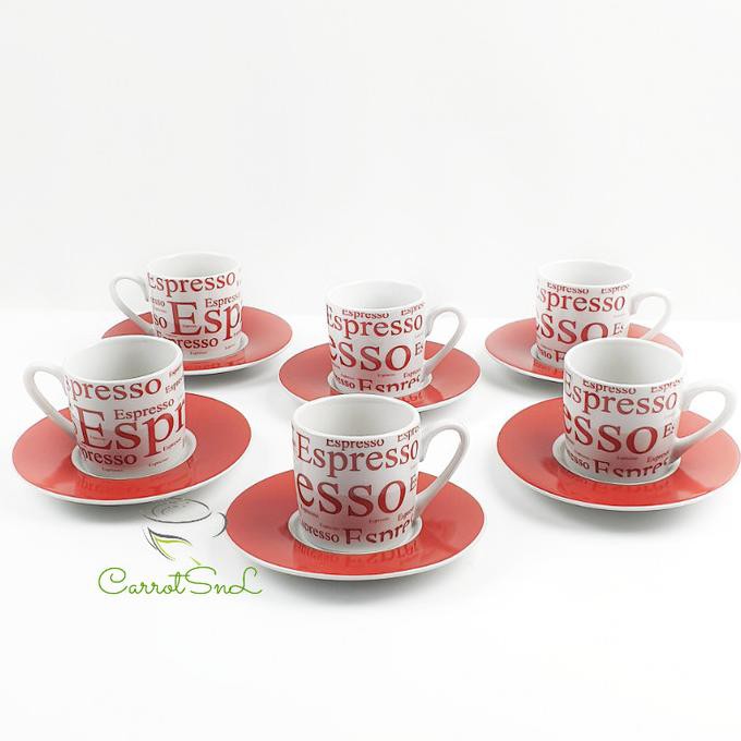 Cangkir Set Espresso Mini / Cangkir Kopi - Hijau