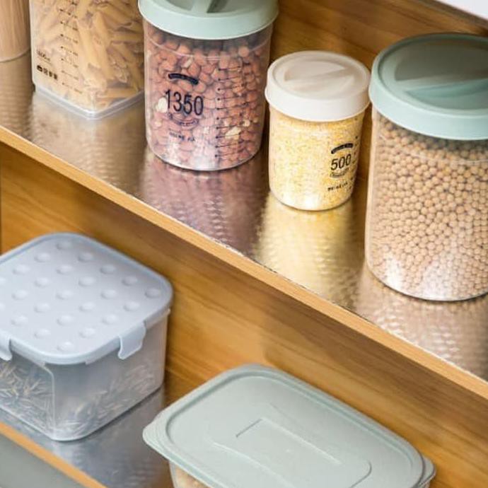 Sticker Tin Foil Alas Dapur Rak Sepatu Lemari Anti Air Anti Minyak