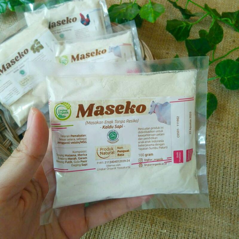 

MASEKO LINGKAR ORGANIK (Kaldu Alami, 100% Organik, Lokal)