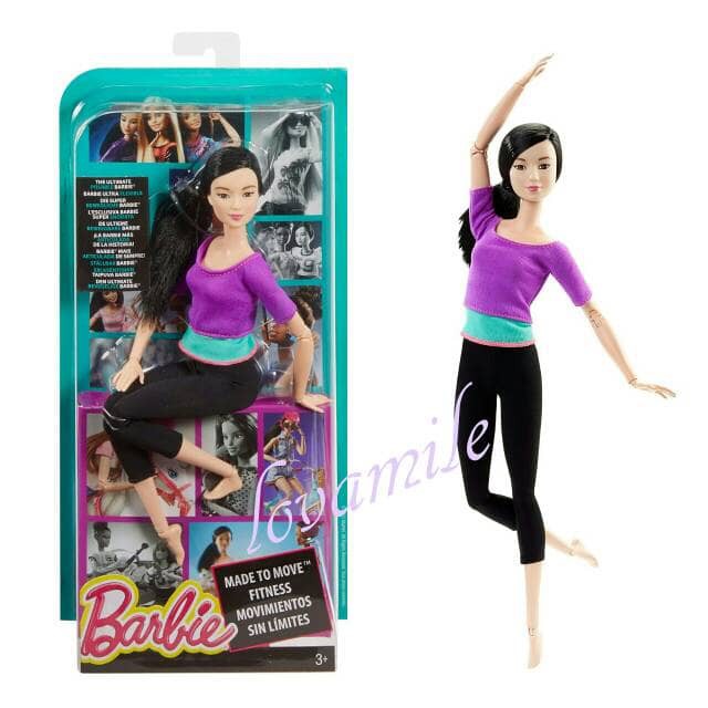 BARBIE ORIGINAL MADE TO MOVE MTM PURPLE TOP RARE