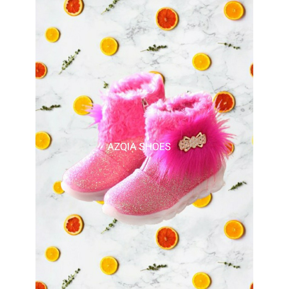 sepatu ankle boots anak perempuan/azqia shoes