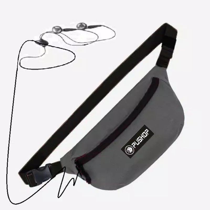 tas selempang pria dan wanita - tas selempang mini pushop original