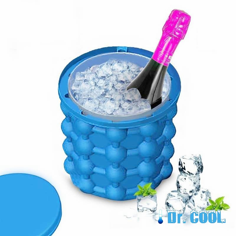 Dr Cool Cetakan Es Batu Silicone Ice Cube Maker 3D Mold Ice Genie Silikon