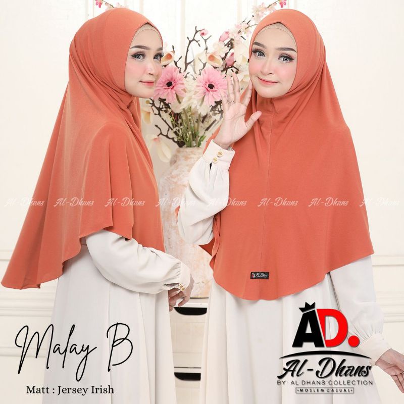 Jilbab Khimar Bergo Simple Malay B Ori Aldhans