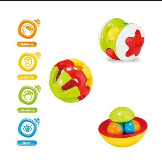 PLOOPY ROLL AND CRAWL BALL 3 PCS PP21122 (MAINAN)