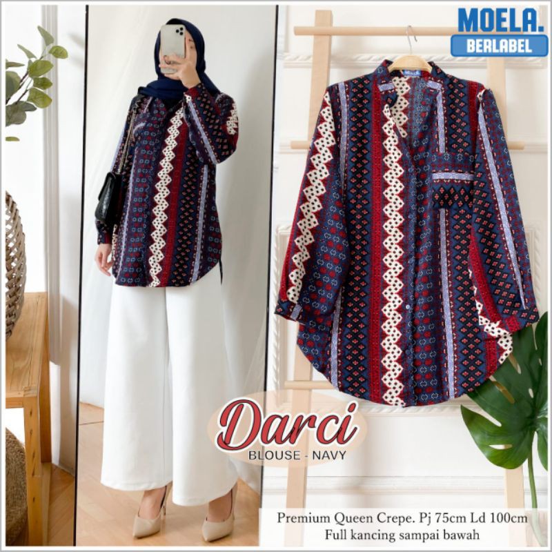 atasan wanita blouse darci ori by moela - blouse moela