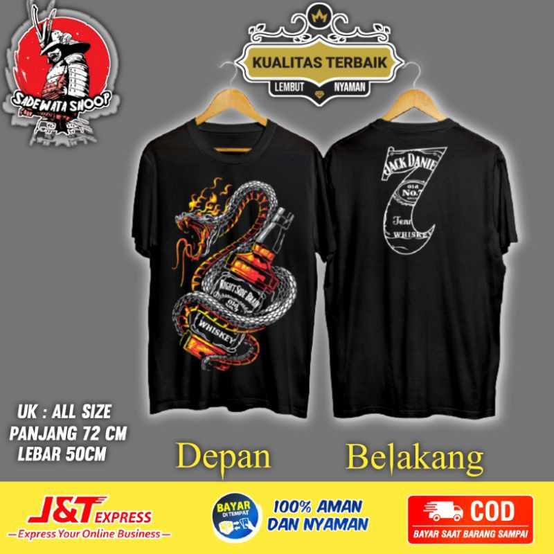 Kaos samurai tato snake / kaos pria jepang / kaos samurai jepang / tshirt pria dewasa