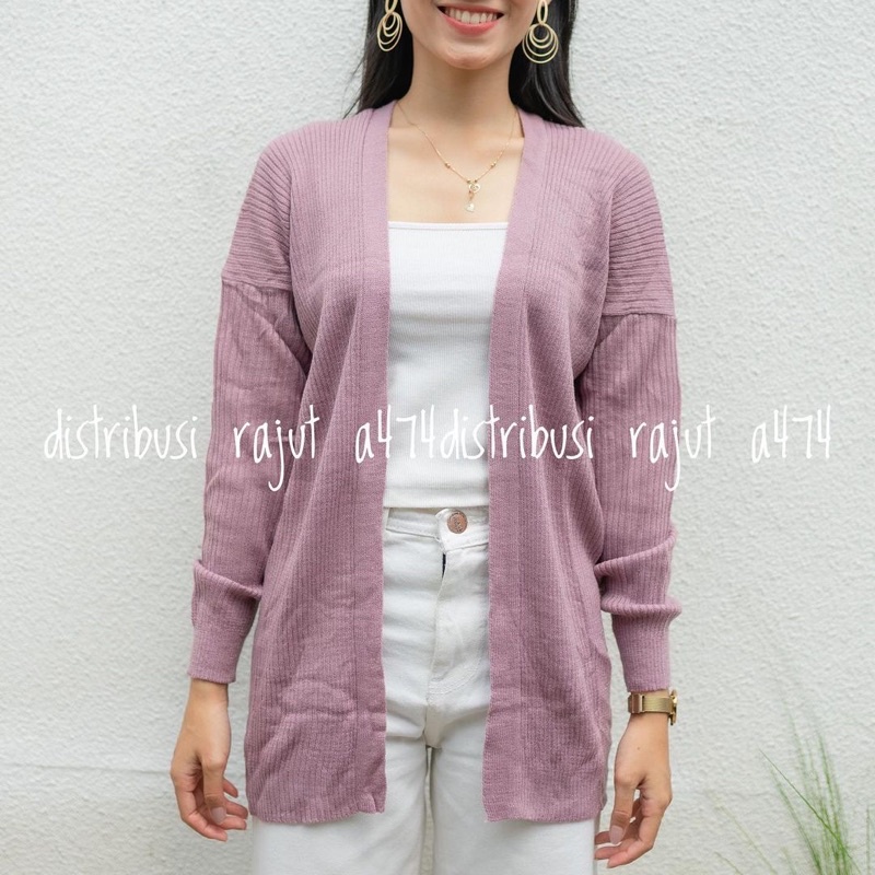 OVERSIZED CARDIGAN 12 GATE-KARDIGAN LEMBUT RAJUT MURAH UKURAN XL