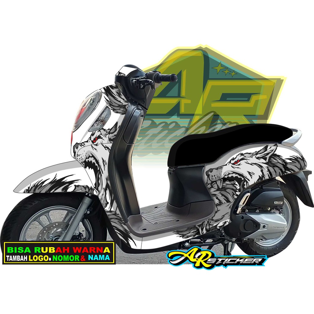Decal scoopy Decal 2021 / STIKER SCOOPY 2021 /  Scoopy full body Full Blok Decal Scopy Dekal New Fi 