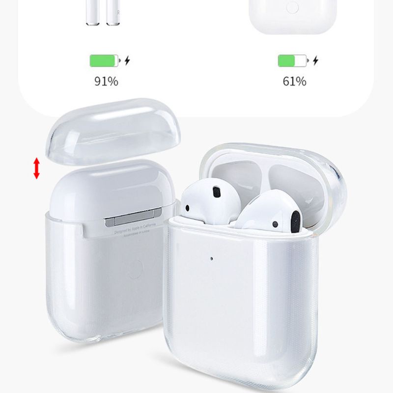 Vivi Casing Soft Case Tpu Transparan Untuk Airpods 1 / 2