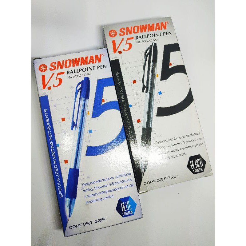 

BOLPOINT/BOLPEN/PULPEN/PEN SNOWMAN V5 0.7 FINE POINT harga satuan