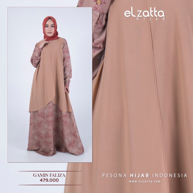 Gamis Elzatta Hijab Original Diskon Gamis Faliza