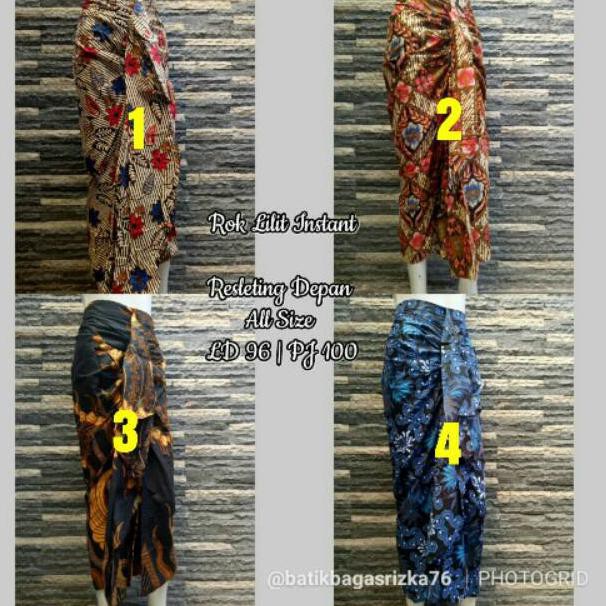 ROK LILIT INSTAN batik pekalongan bawahan batik risna hbr batik modern (ART. V1275)