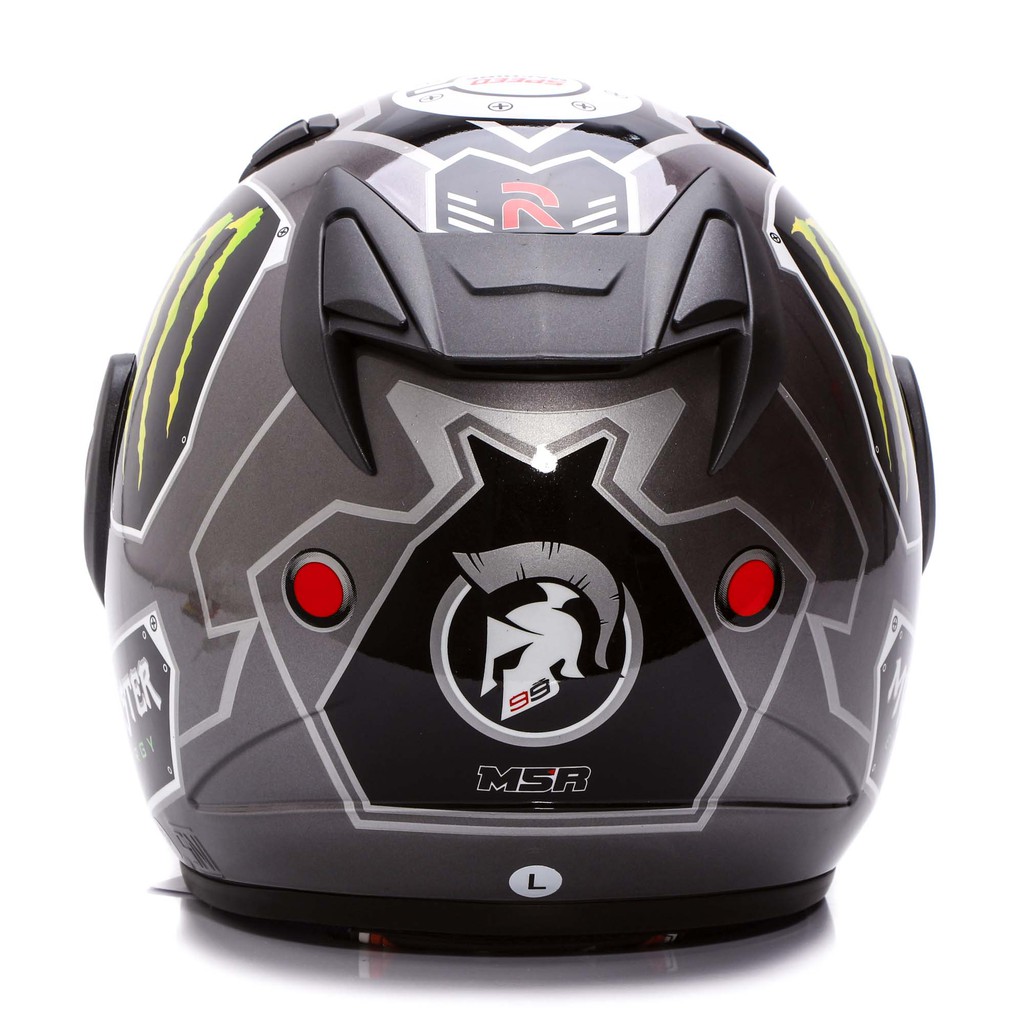 [Helm Dewasa] MSR Helmet Javelin - Monster - Abu Abu + Promo Gratis Jaring Helm