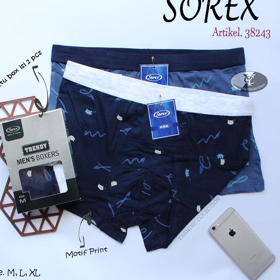 ◙ [ 2 Pc ] Cd Boxer Pria Dewasa sorex| Celana Dalam Pria Dewasa sorex man| Pakaian dalam Pria | Cd B