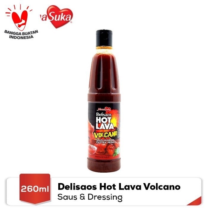 HOT LAVA -  VOLCANO Dealisaos 260 ml Saus Sambal Pedas Ala Korea HALAL