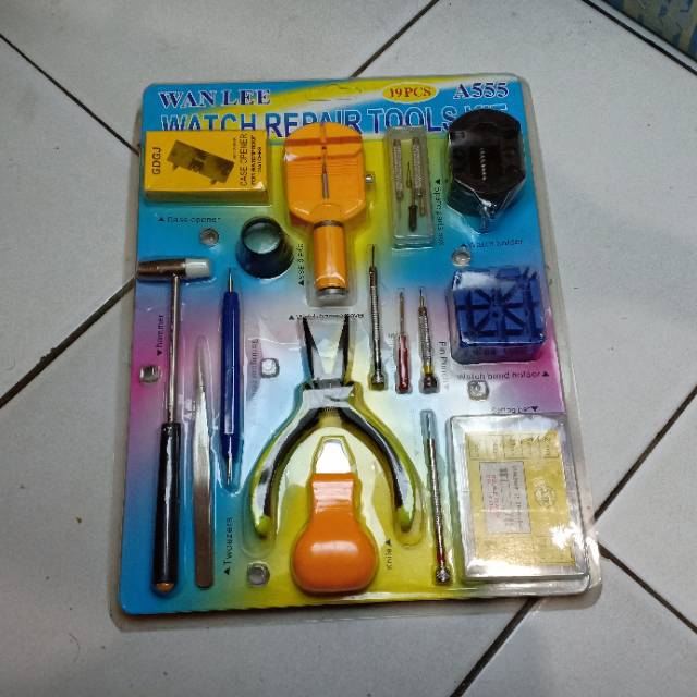 Alat servis jam/ separepat jam /watch rapair tools kit/ alat reparasi jam