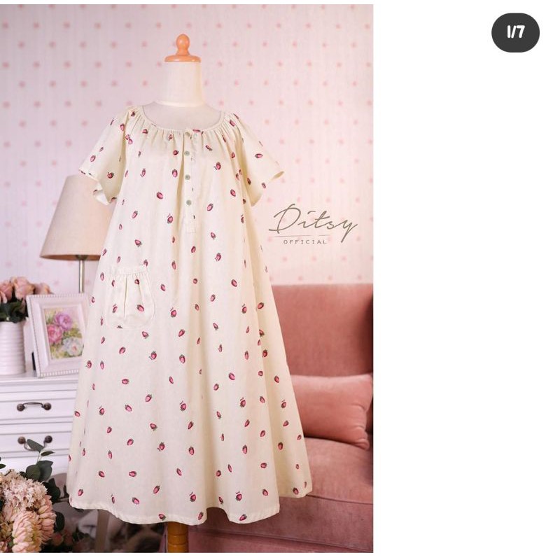 STRAWBERRY NIGHTDRESS BY DITSY