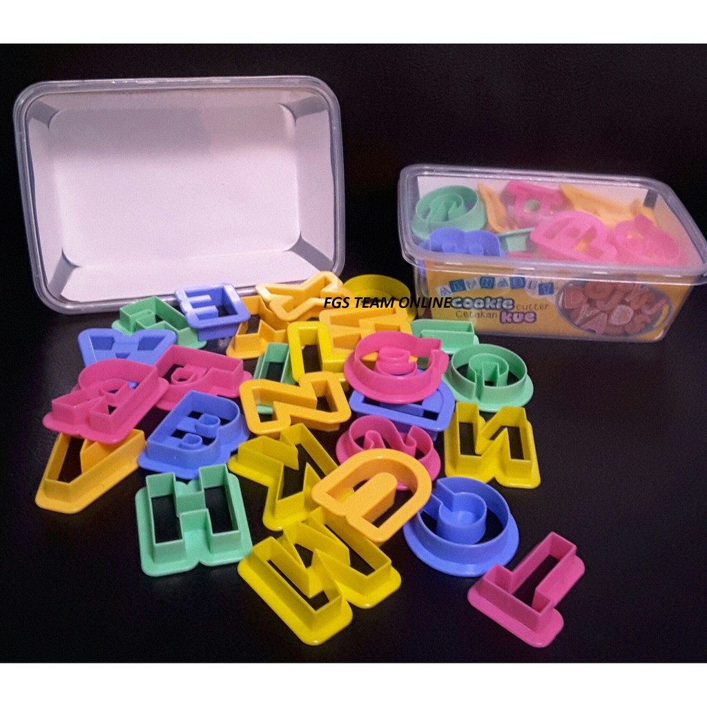 CUTTER COOKIES ABJAD/CUTTER DOH DOUGH ABJAD