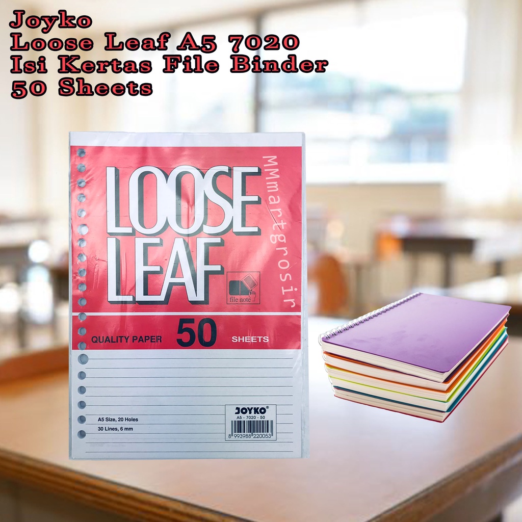 

Joyko / Loose Leaf A5 7020 / Isi Kertas File Binder / 50 Sheets