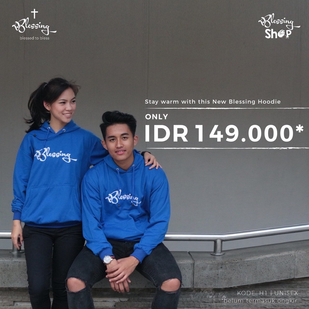 SWEATER HOODIE ROHANI KRISTEN SAHABAT BLESSING