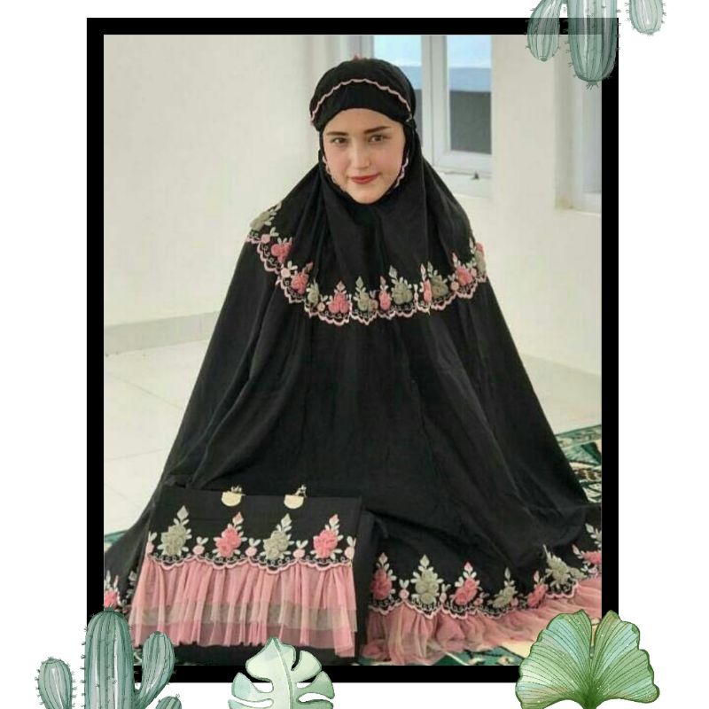 MUKENA DEWASA CANTIK RAMBAT COUPLE ADEM HAJI UMROH ARTIS GROSIR MURAH BORDIR ASLI BAGUS MEWAH CANTIK