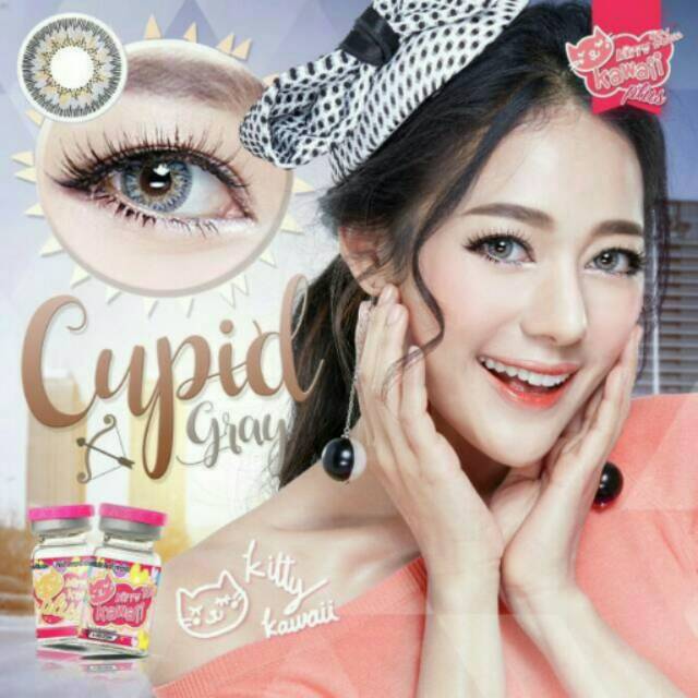 Softlens Cupid Grey by Kitty Kawaii lens softlense softlen